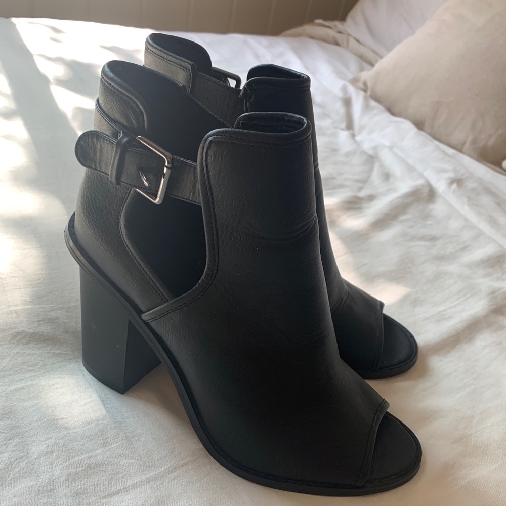F21 Black Booties
